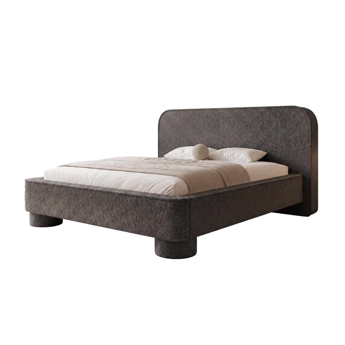 POLSTERBETT SALNUK 120x200 cm, Braun - Braun, Textil (200/120cm) - Fedve