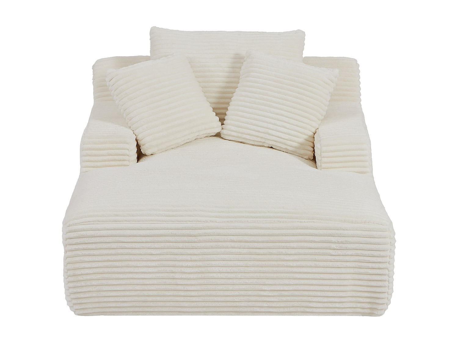RECAMIERE ohne Schlaffunktion - 1 Person, 2 Personen - Samt - Beige - - Beige, Textil (120/72/168cm) - Vente-Unique