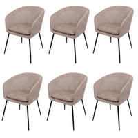 ESSZIMMERSTUHL taupe - Taupe, Textil (57/79/53cm) - MCW