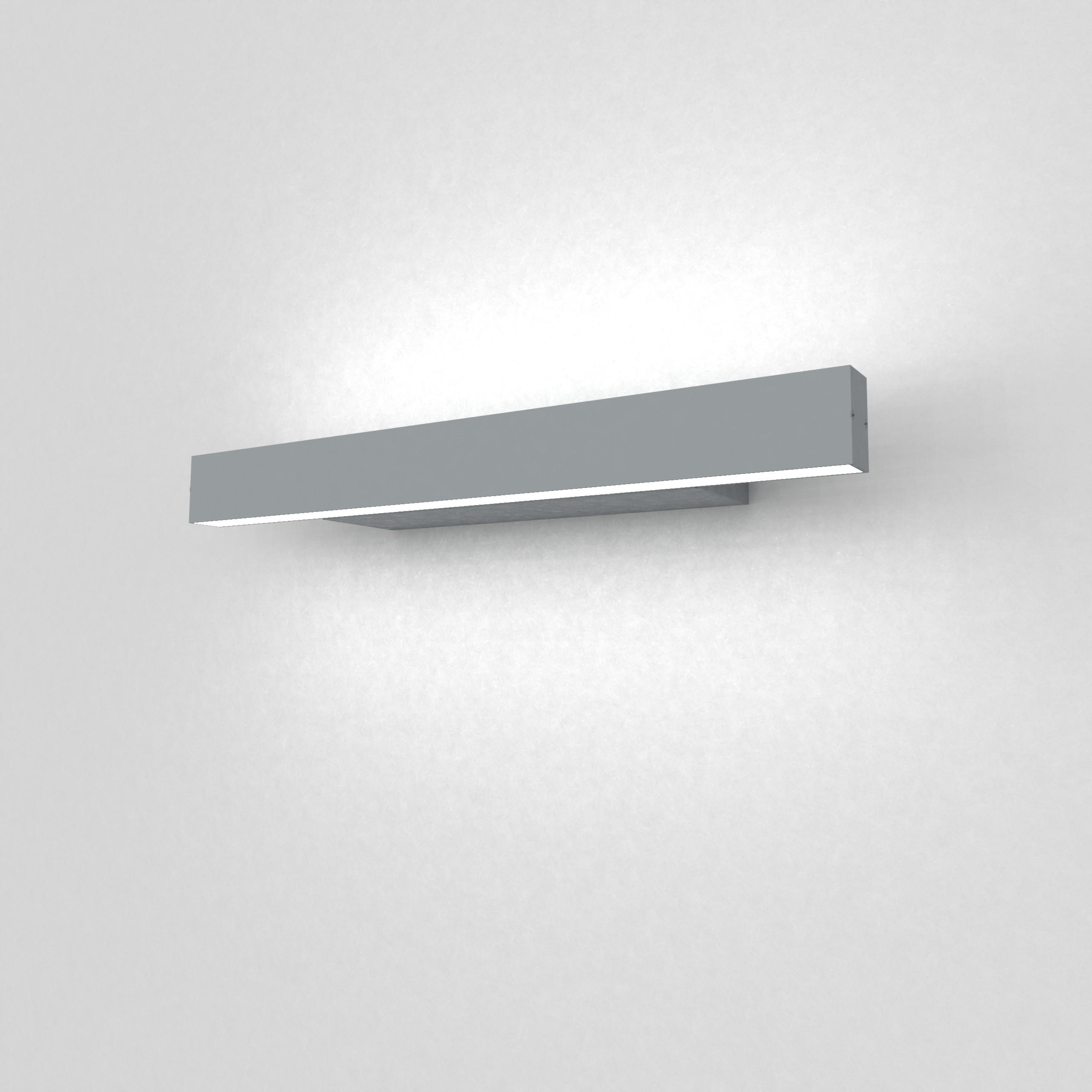 LED-WANDLEUCHTE - Grau, Metall (30/3.1/7cm) - Lumicom