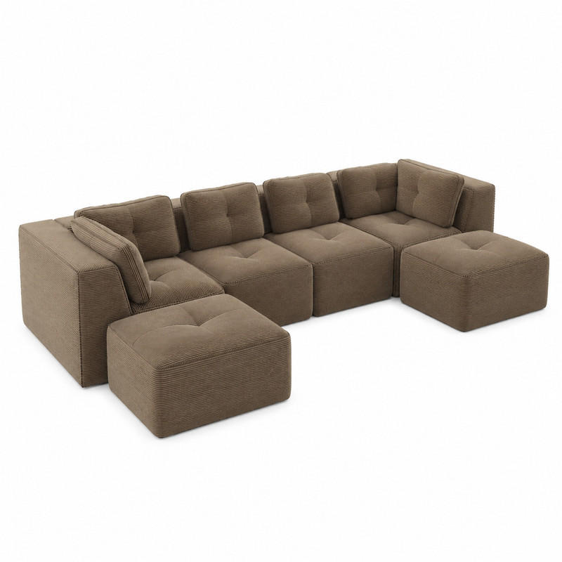 Meubliv Sofa Braun 177x69x386 cm