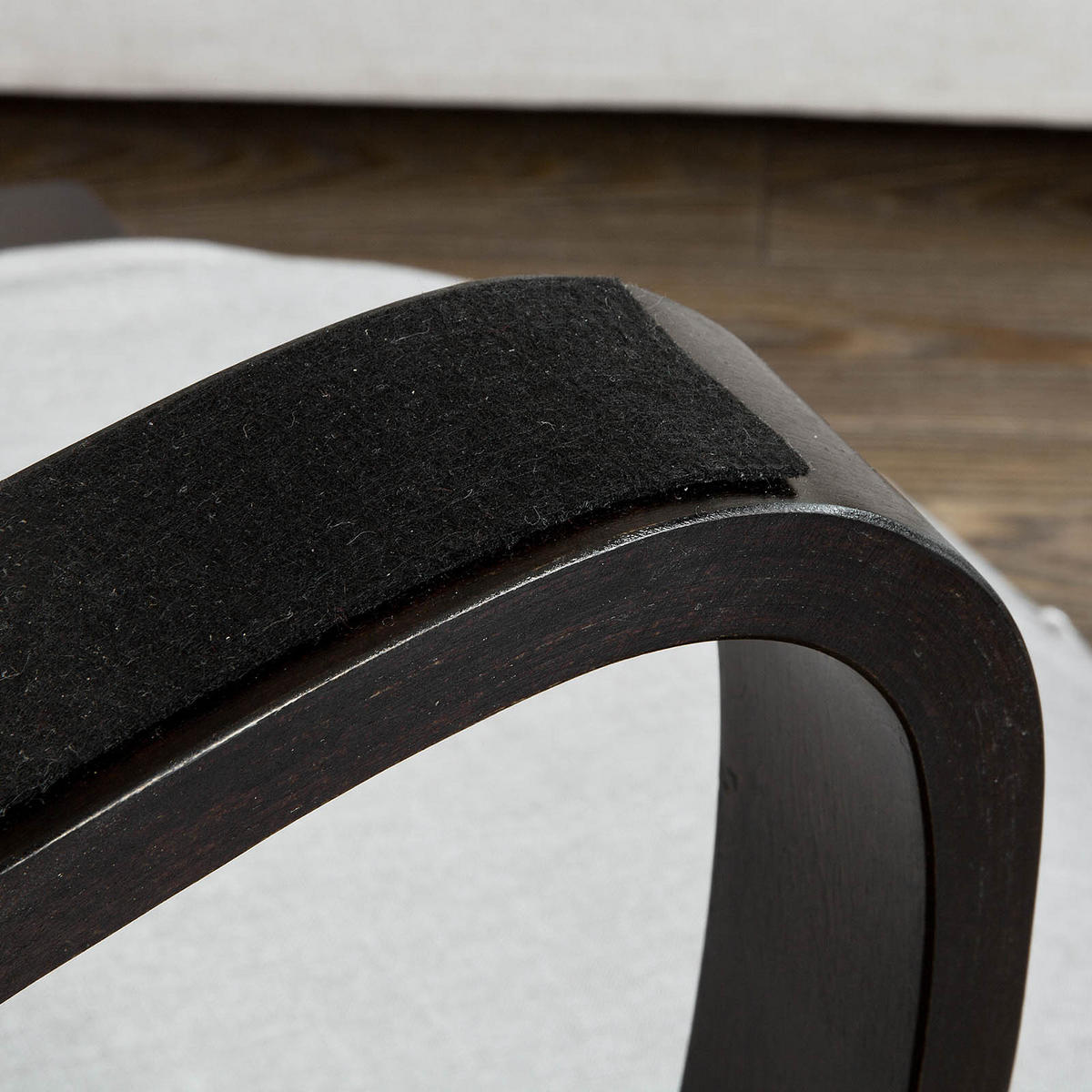 SCHAUKELSTUHL Grau - Grau, Holz/Textil (66/92/80cm) - SoBuy