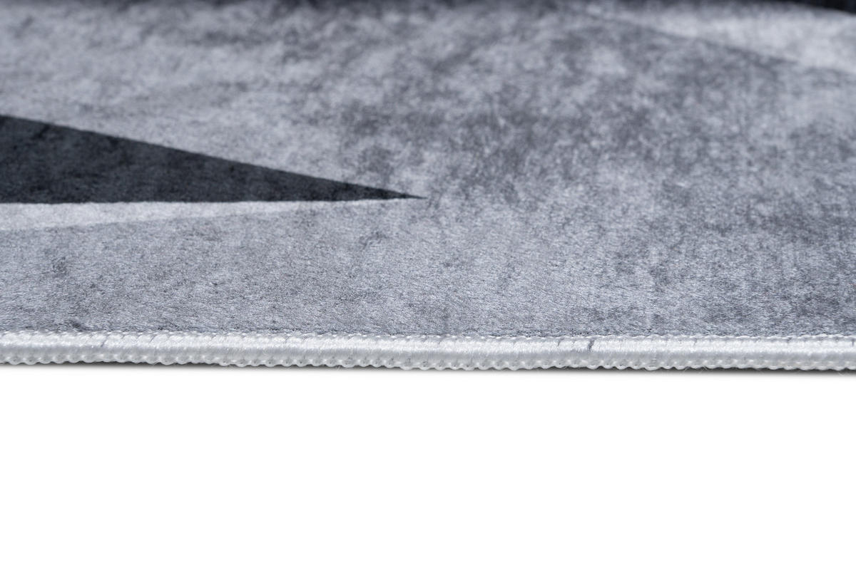 TEPPICH EMMA Rot Grau Gelb 120/170 cm - Gelb/Rot, Kunststoff (120/170cm) - Tapiso