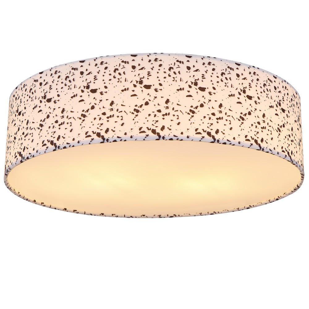 LED DECKENLEUCHTE VARIOS Weiß Terrazzo - Weiß, Metall (38/38/10cm)