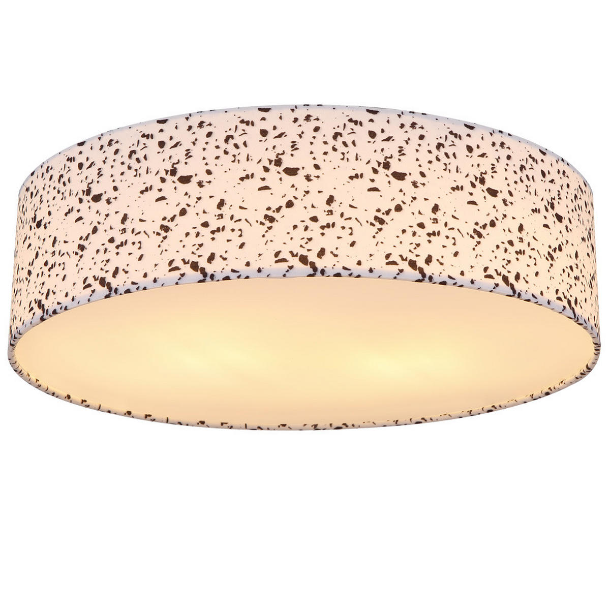 LED DECKENLEUCHTE VARIOS Weiß Terrazzo - Weiß, Metall (38/38/10cm)