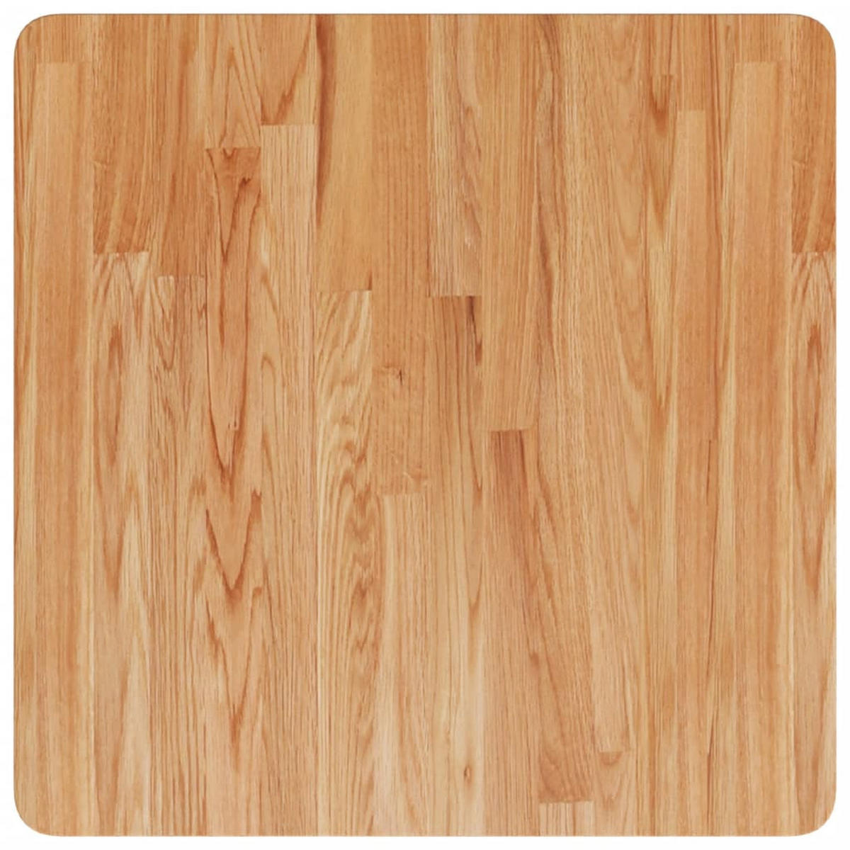 TISCHPLATTE Quadratisch Hellbraun 60/60/1,5Cm Behandelte Eiche - Braun, Holz (60/60/1.5cm) - vidaXL