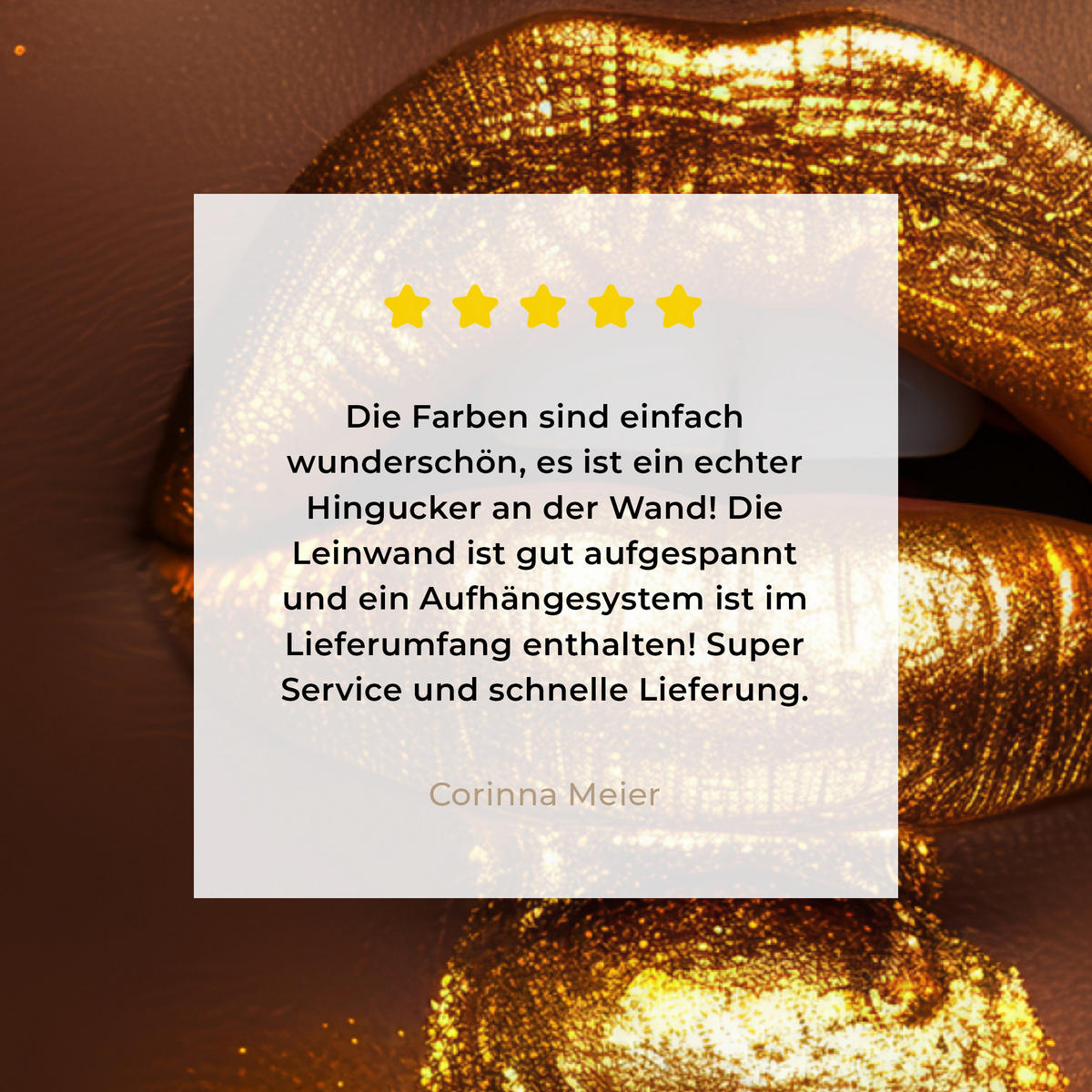 LEINWANDBILD Frau - Gold - Luxus - Porträt Wandbilder 80x60 cm - Goldfarben, Textil (80/60cm) - MuchoWow
