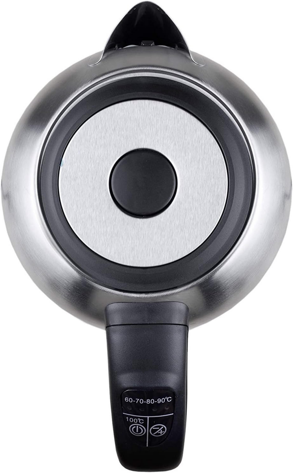 WASSERKOCHER CR1253 Silber - Silberfarben/Schwarz, Kunststoff/Metall (22/15/22cm) - camry