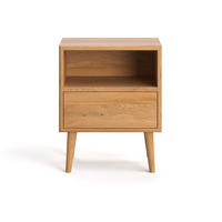 NACHTTISCH Selene eine Schublade aus massivem Eichenholz - Eichefarben/Braun, Holz (50/62/40cm) - Danzz