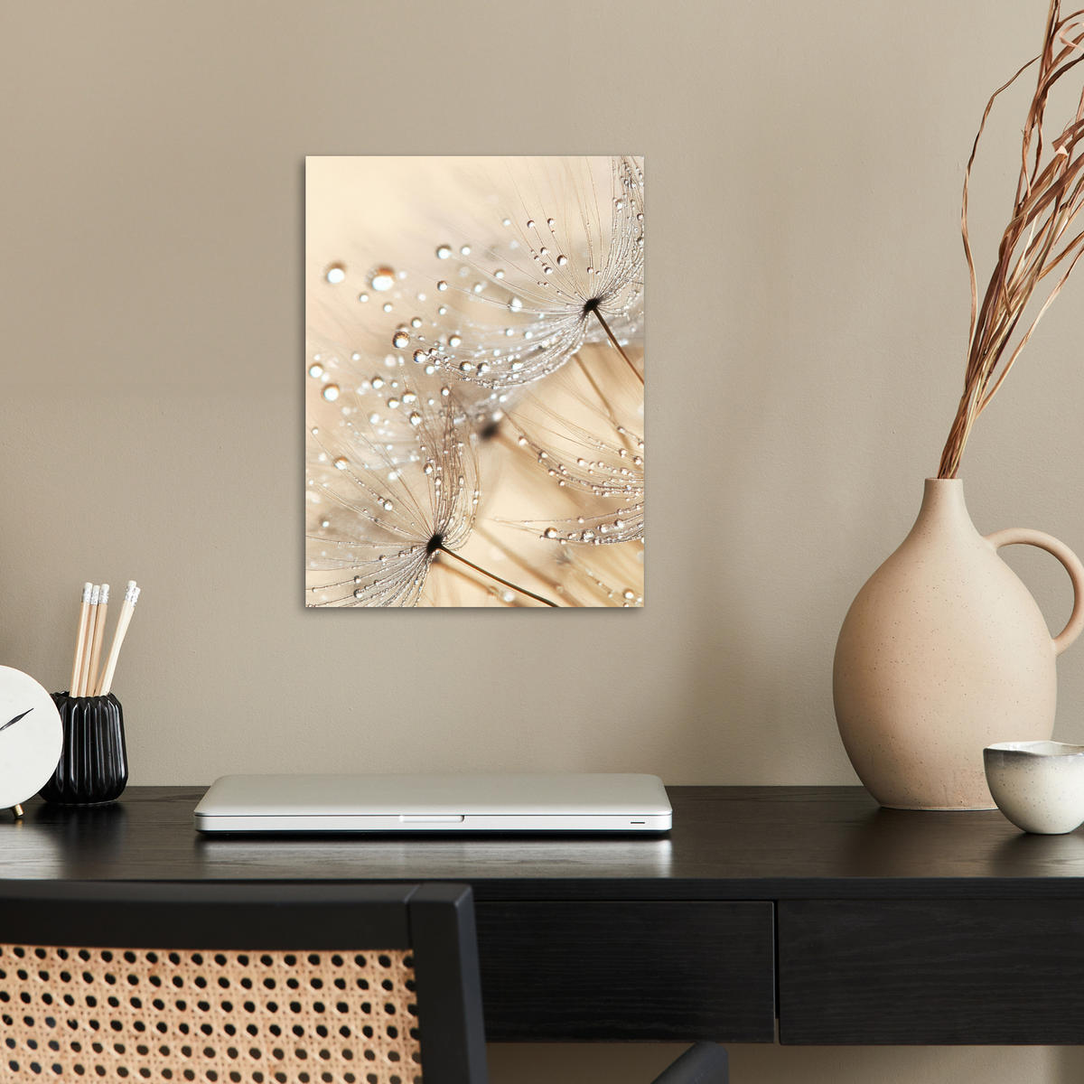 POSTER Löwenzahn - Abstrakt - Natur - Beige 30x40 cm - Braun, Papier (30/40/0.1cm) - MuchoWow