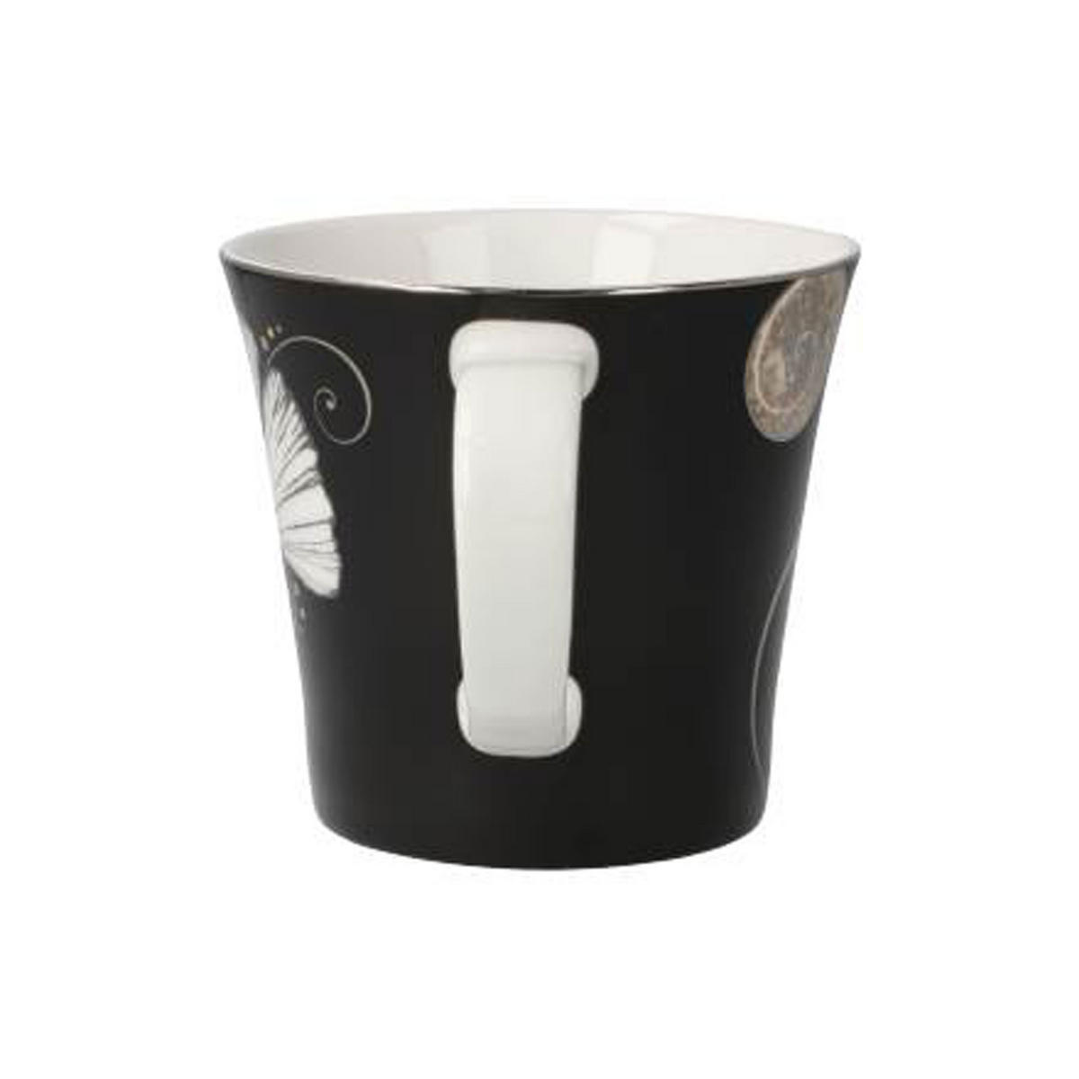 TEETASSE Ginkgo Schwarz, Fine Bone China - Multicolor, Keramik (0.35L) - Goebel