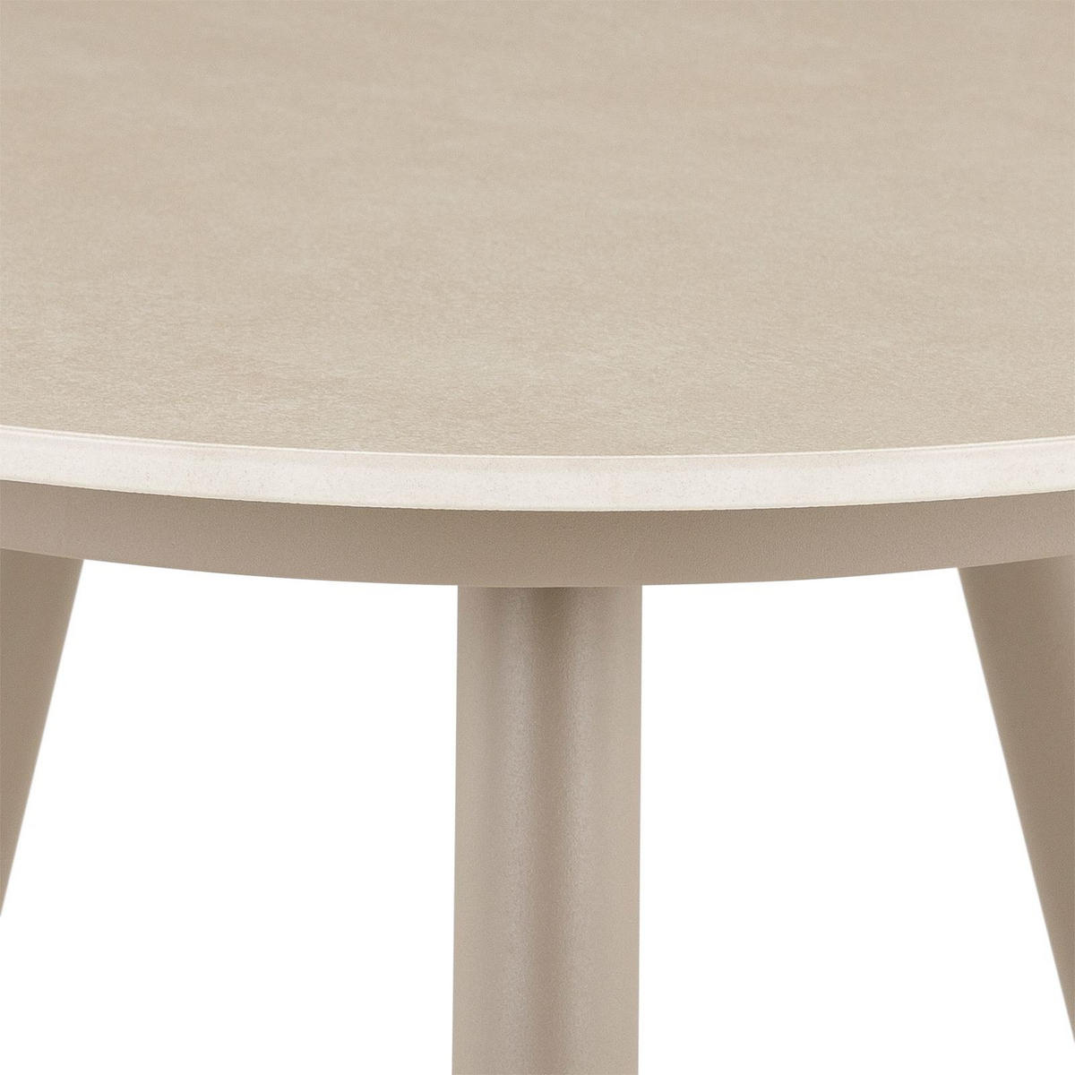 BESITELLTISCH ROSALIA - Champagner, Metall (46/46/45cm) - IDIMEX