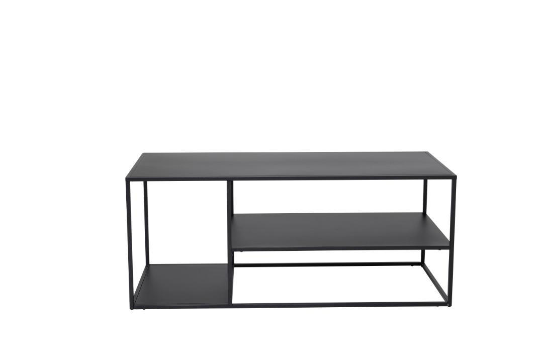 COUCHTISCH, Staal, Schwarz, Stahl, 50 x 120 x 50 cm - Schwarz, Metall (120/50/50cm) - ebuy24