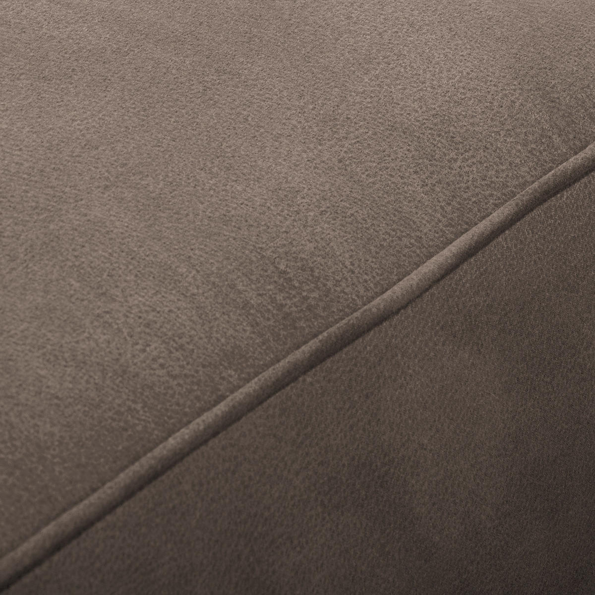 POLSTERHOCKER - Antiklederlook - Dunkelbraun, Buchenholz/Textil (104/51/63cm) - home24