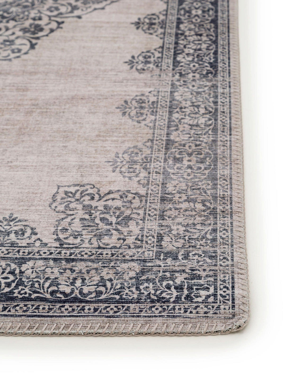 LÄUFER Laury Grau 80x240 cm - Grau, Textil (80/240cm) - benuta Pop