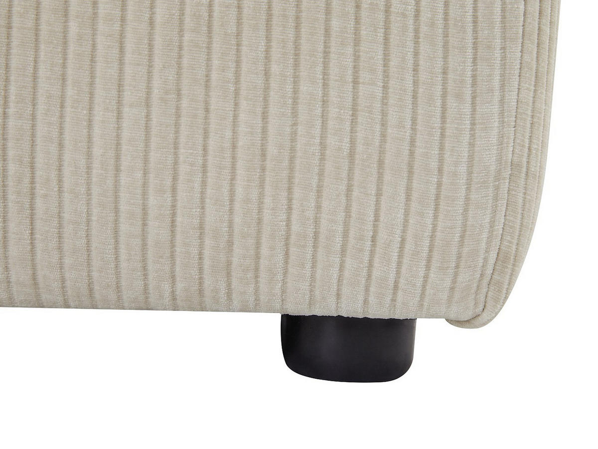 SOFA - 6 Personen - samt - beige Tirono - Beige, Kunststoff/Textil (325/80/165cm) - Vente-Unique