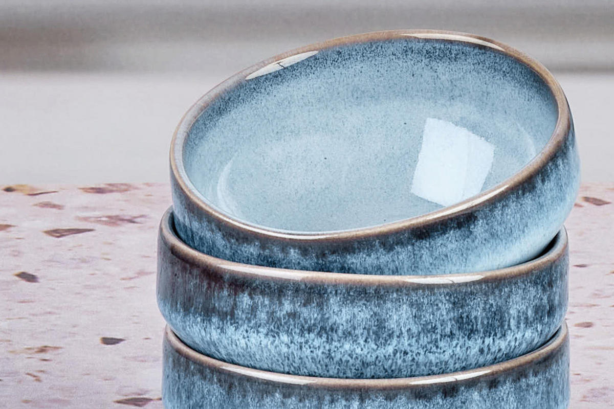 SCHALEN Genesis Ø8cm - 6er-Set - Meer - Blau, Keramik (8cm) - Björn