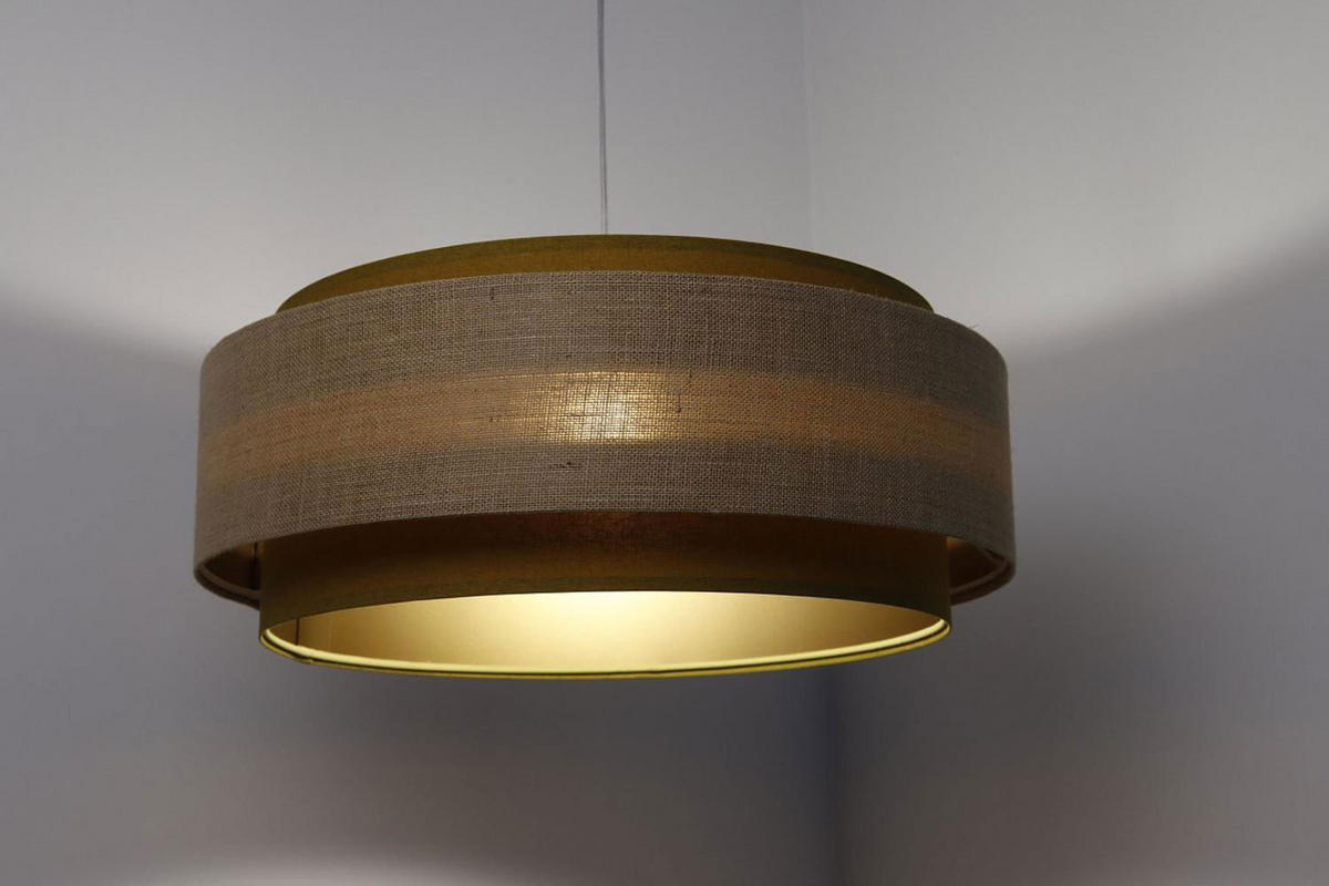 HÄNGELEUCHTE Grün 60/25 cm - Beige, Kunststoff (60/1.9/25cm) - ONZENO