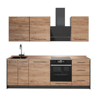KÖK Fame-Line, Goldkraft ek/Vit, 230 cm, AP Oak - Vit/Honungsek, Träbaserade material (230/206.8/60cm) - Vicco