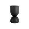 BLUMENTOPF Tonar Schwarz 25.5/25.5/45 cm - Schwarz, Metall (45cm) - Present Time