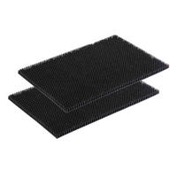 OUTDOOR-FUSSMATTE SEANSON 2ER SET - Anthrazit, Textil (40/60cm) - Astra