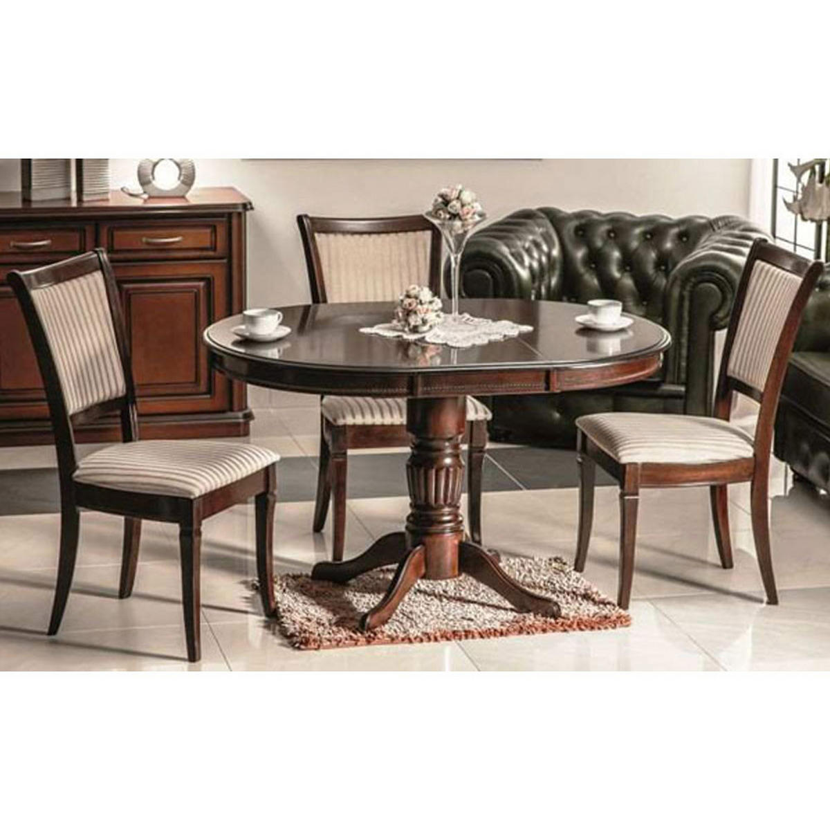 ESSTISCH Margoco Nussbaum dunkel 90-125 / 90 / 75cm - Nussbaumfarben, Holz/Holzwerkstoff (90/125/75cm) - Feldmann-Wohnen