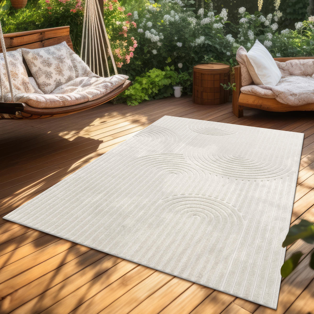 OUTDOORTEPPICH 120/160 cm Cotton 237 - Creme, Textil (120/160cm) - Paco Home