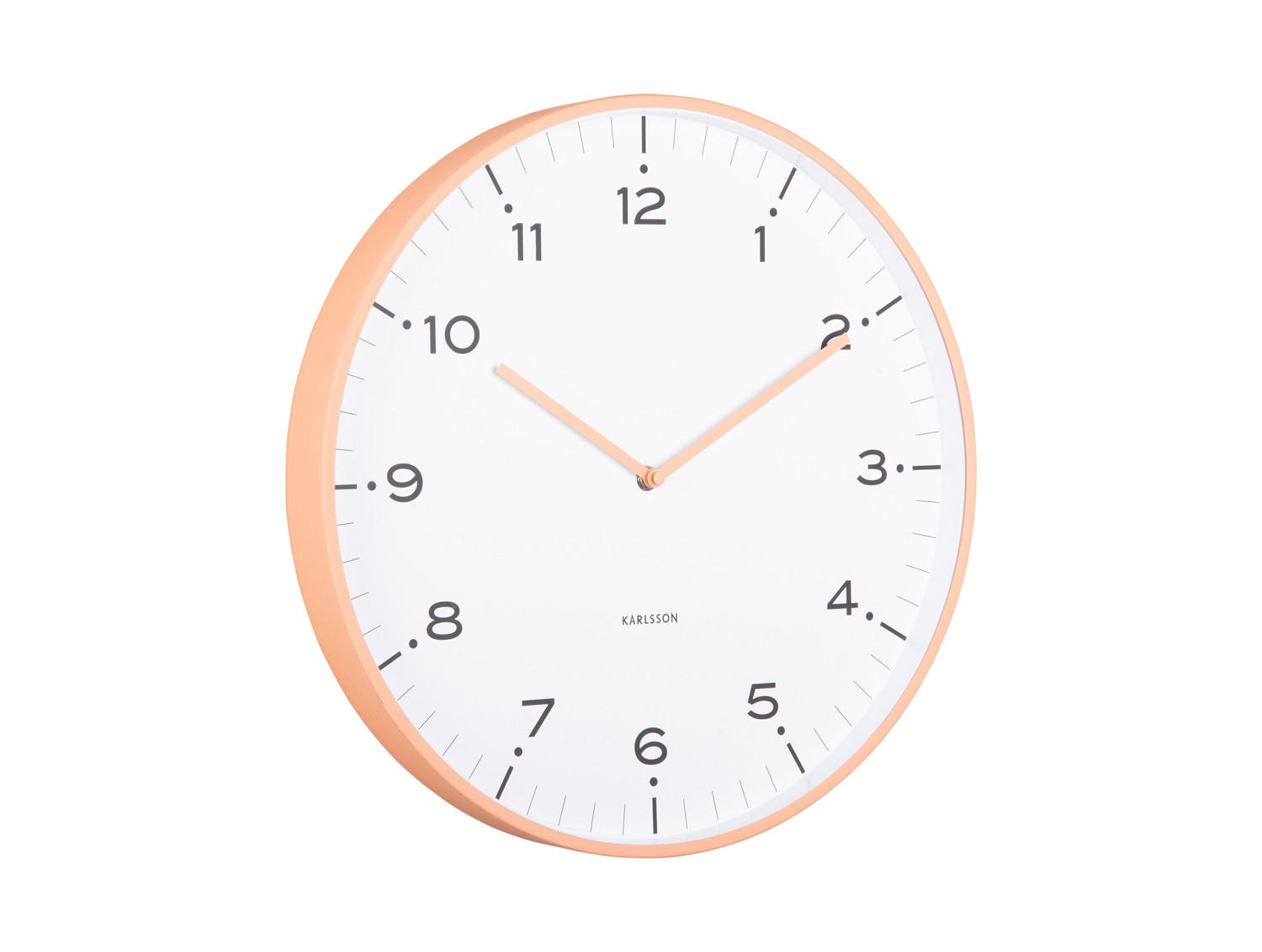 Karlsson Wanduhr Orange 40x1x40 cm