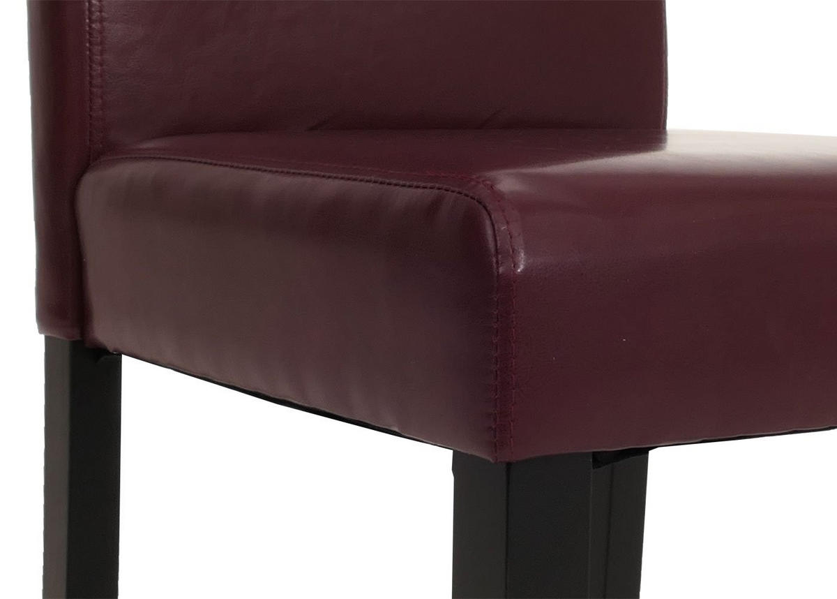 ESSZIMMERSTUHL Rot 6er-Set - Rot, Textil (43/90/56cm) - MCW