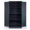 STAHLSCHRANK Bee mit 4 verzinkten Fachböden 195x92x50 cm Korpusfarbe Anthrazit Frontfarbe Anthrazit - Anthrazit, Metall (92/195/50cm)