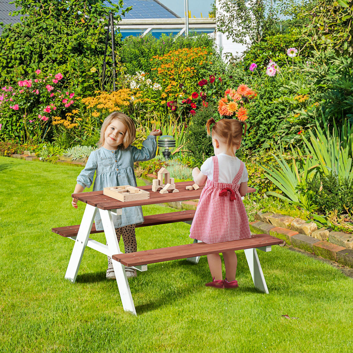 KINDERSITZGRUPPE DE-17506 Braun/Weiß - Braun, Holzwerkstoff (79/50/89cm) - ComfortXL