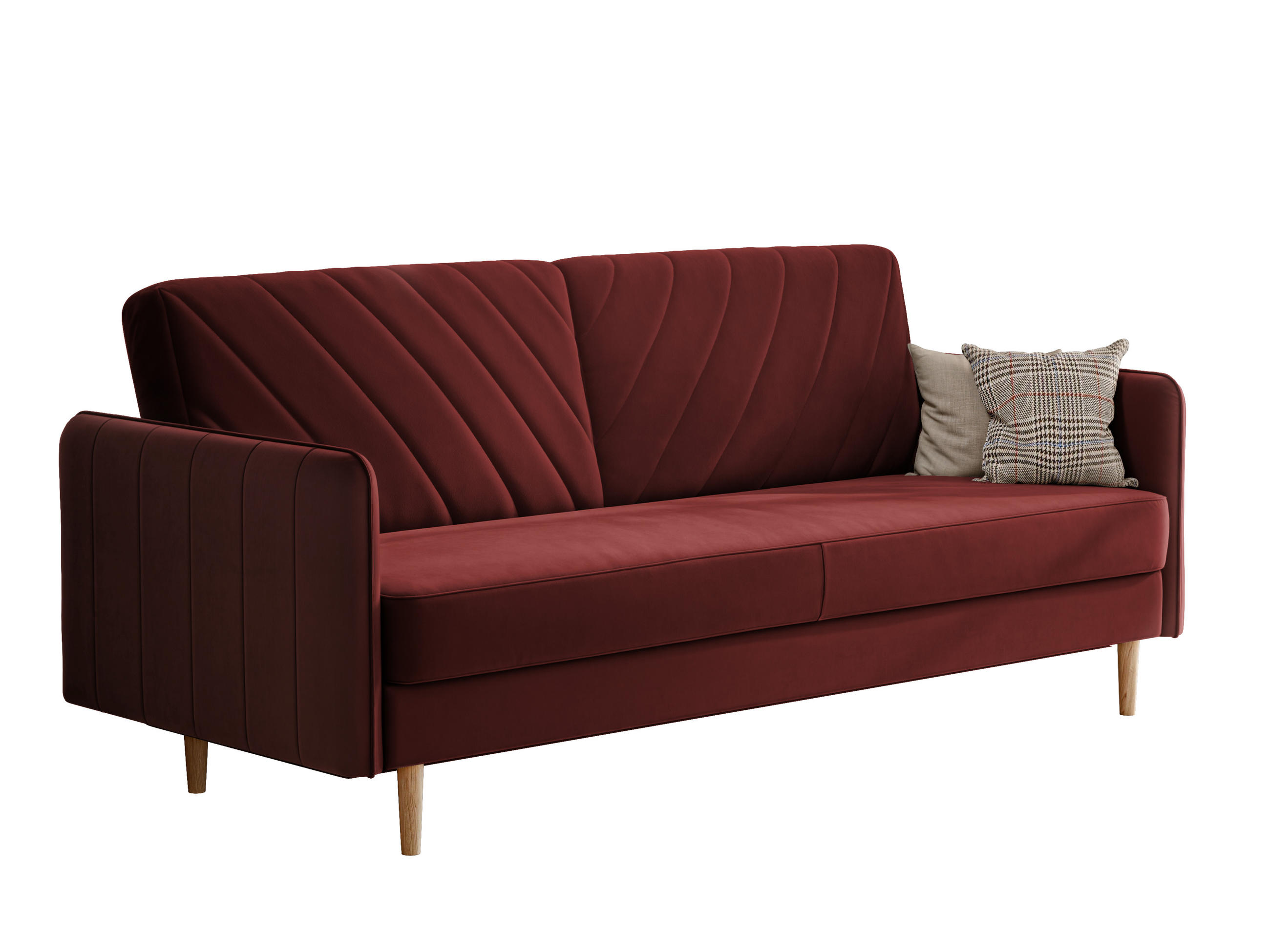 SCHLAFSOFA COLETTE mit Bettkasten Rot - Rot, Holzwerkstoff/Kunststoff (200/85/90cm) - Idohome