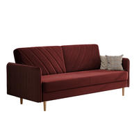 SCHLAFSOFA COLETTE mit Bettkasten Rot - Rot, Holzwerkstoff/Kunststoff (200/85/90cm) - Idohome