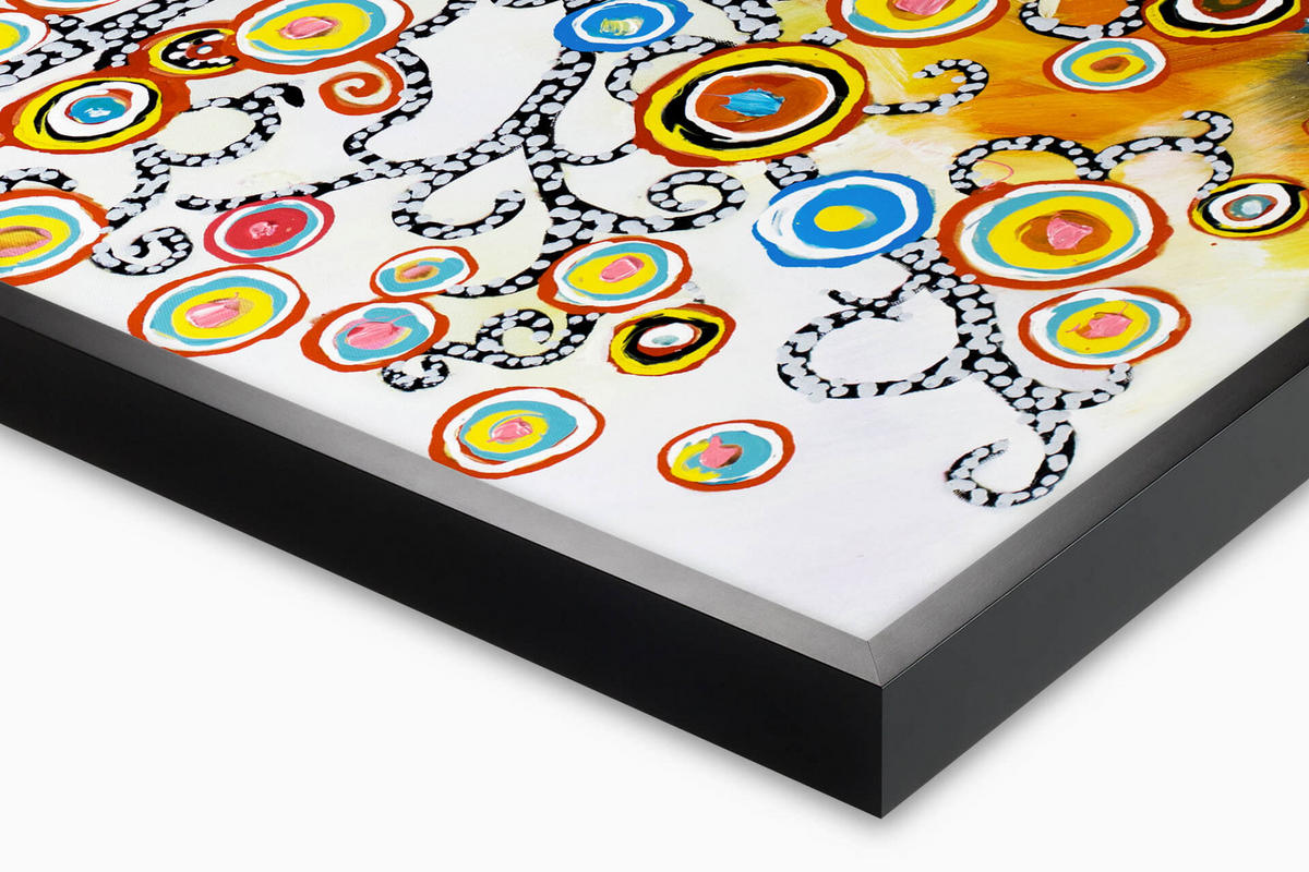 OLEJOMALBA 120/60 cm, Zvířata - různobarevná, dřevo/textil (120/60cm) - KUNSTLOFT