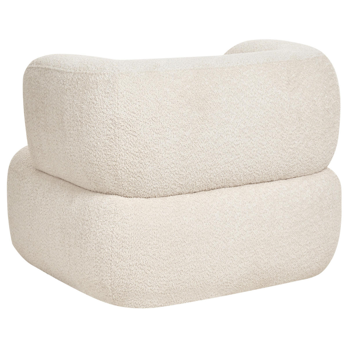 SESSEL Chenillegewebe Hellbeige Lohja - Beige, Textil (92/73/88cm) - Beliani