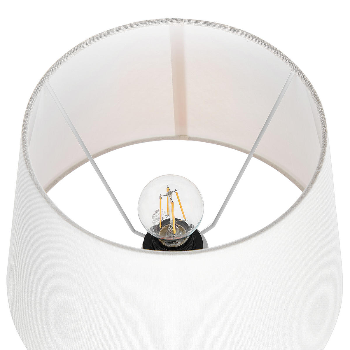 TISCHLAMPE Lambre 33/33/53 cm - Orange, Keramik (33/33/53cm) - Beliani