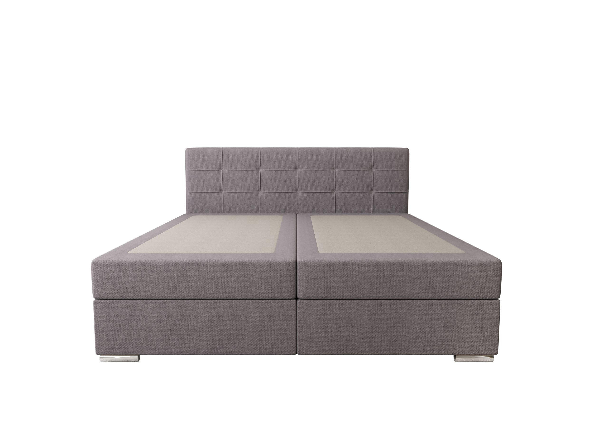 BOXBETT ZILANO 1 mit Matratze H3 und Topper 140x200 Cosmic 160 - Hellgrau, Holz/Textil (140/200cm) - Bedante
