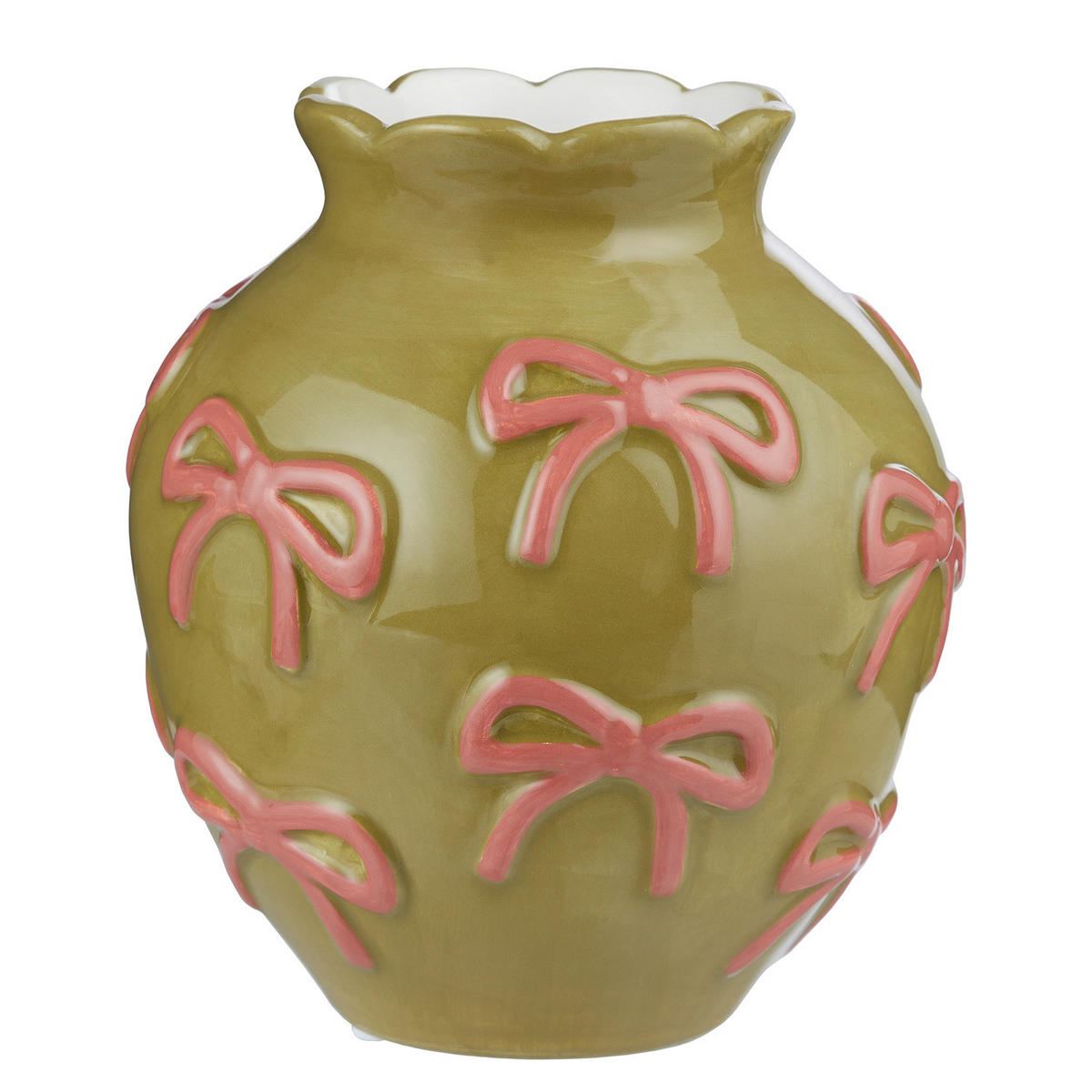 VASE PRESENT - Grün, Stein (14cm) - Butlers