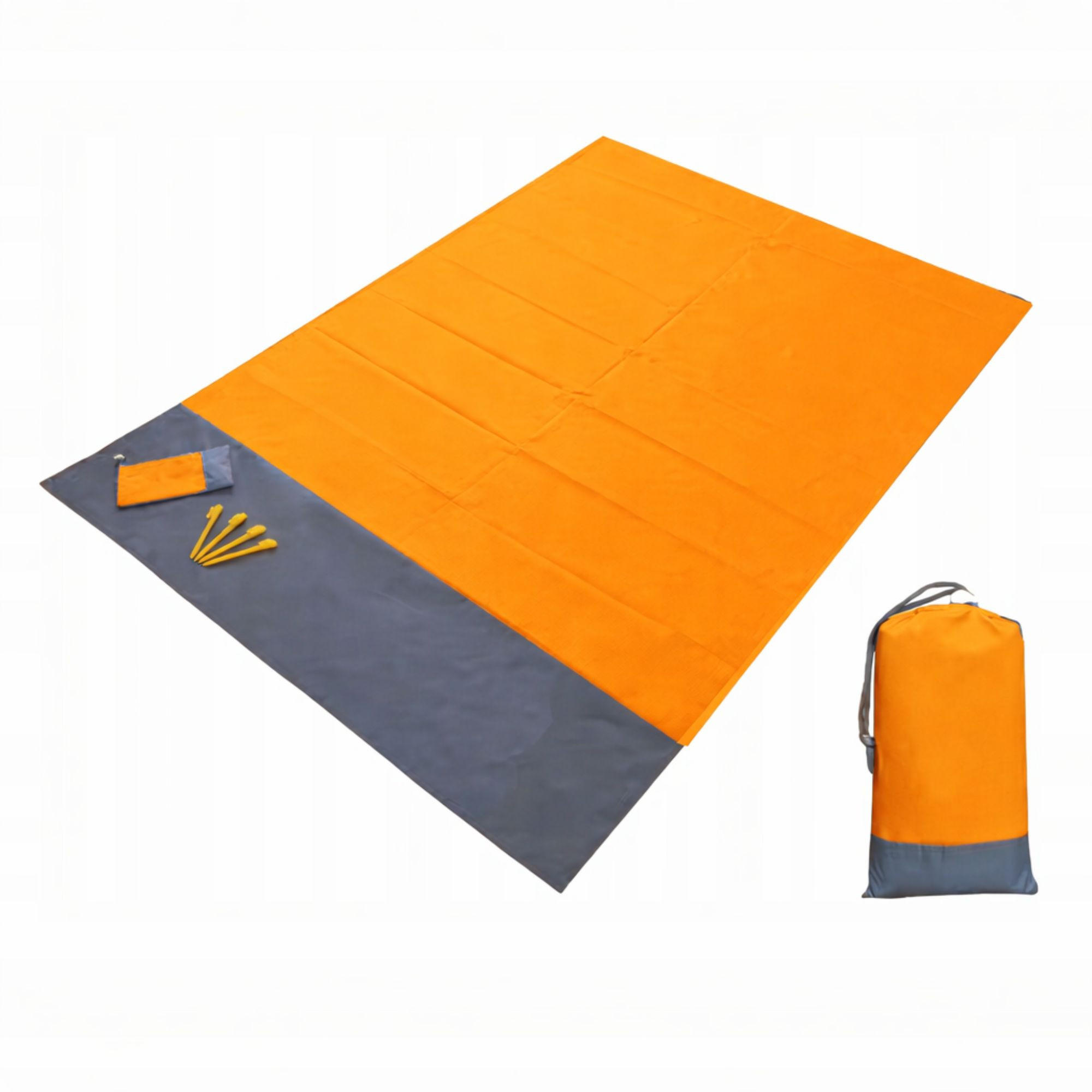 PICKNICKDECKE Wasserdicht 210x200cm - Orange, Textil (200/210cm) - KRUMAD