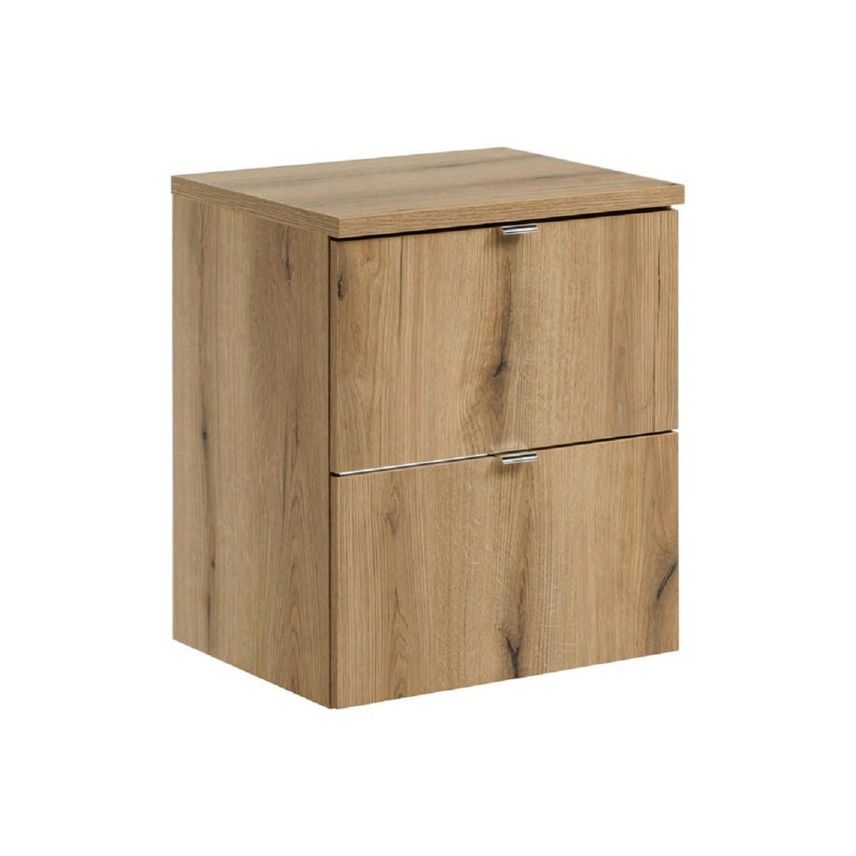 Milaros Markt Waschtischunterschrank Eiche Wotan 50x57x40 cm