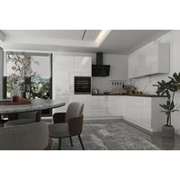ECKKÜCHE 280 x 220 cm – Aspen KA3-M280 - in Weiß/Hochglanz - Weiß, Holz (500/212/58cm) - Milaros Markt