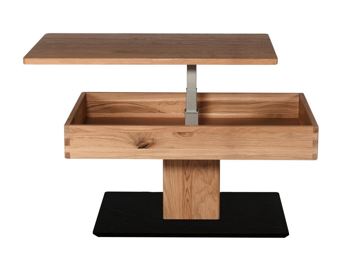 FUNKTIONSTISCH Celesta 90x60x43 höhenverstellbar;diagonal verschiebbar Wildeiche - Wildeiche, Holz (90/60/43cm) - 58aufmkessel
