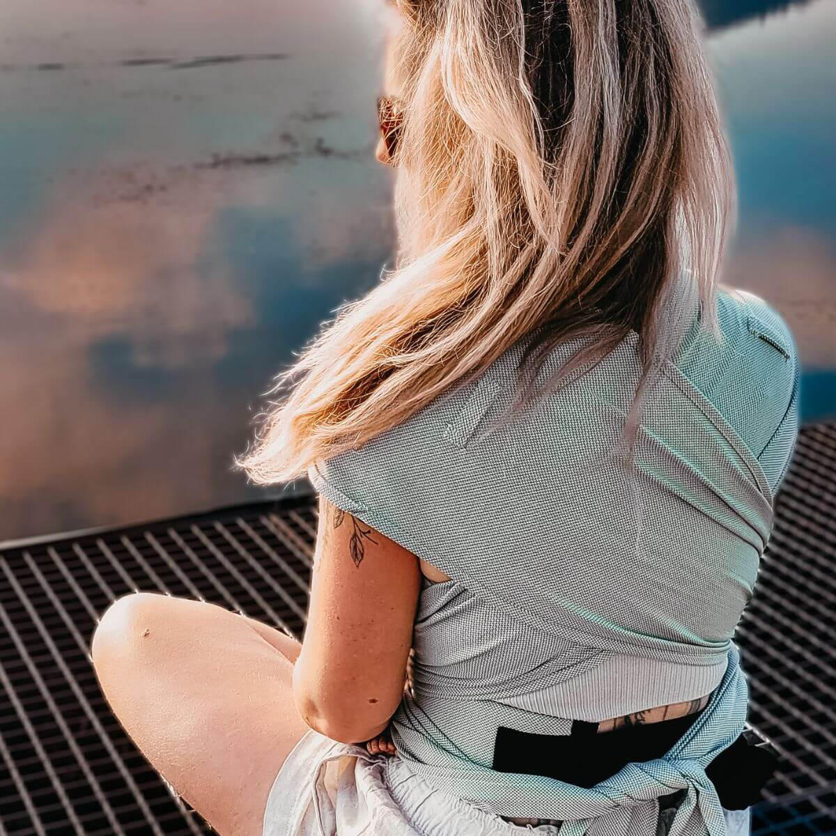 BABYTRAGE Hop-Tye Advanced - Hellgrün, Textil (26.5/7.2/38.5cm) - Hoppediz