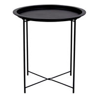 COUCHTISCH Ecktisch schwarz - Schwarz, Holzwerkstoff (47/47/50cm) - ebuy24