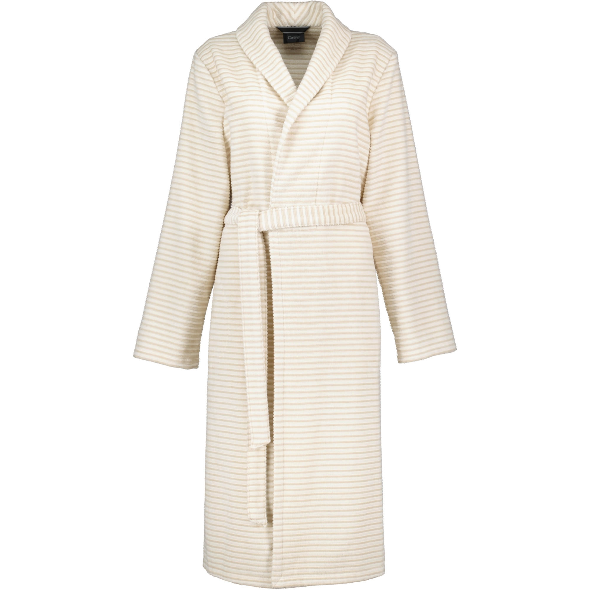 BADEMANTEL DAMEN SCHALKRAGEN SCHALKRAGEN 5316 BEIGE - 33 - Beige, Textil (Snull) - Cawoe