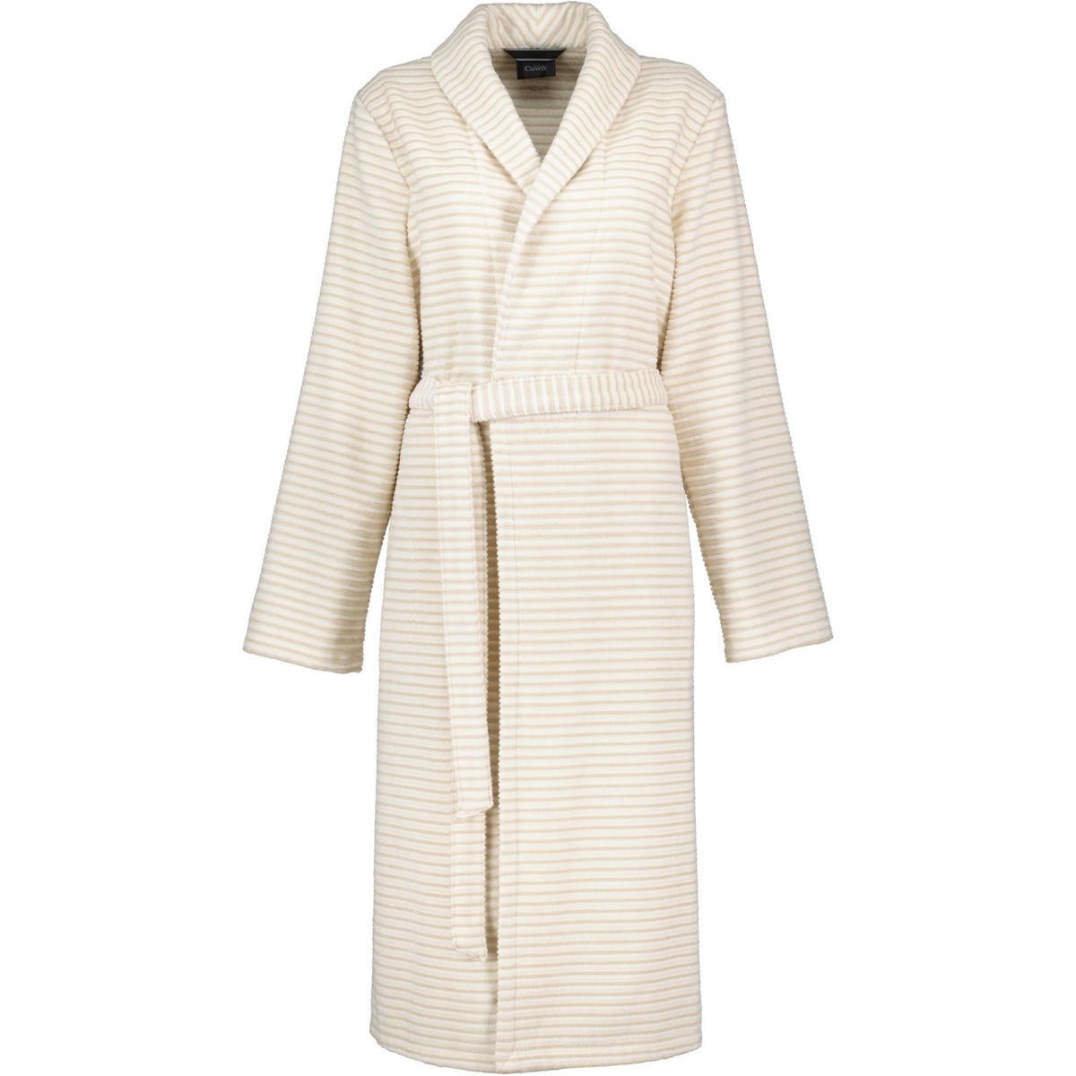 BADEMANTEL DAMEN SCHALKRAGEN SCHALKRAGEN 5316 BEIGE - 33 - Beige, Textil (Mnull) - Cawoe