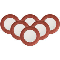 GOURMETTELLER Manufacture Glow kupfer ø 32 cm 6er Set - Kupferfarben, Keramik (32cm) - Villeroy & Boch