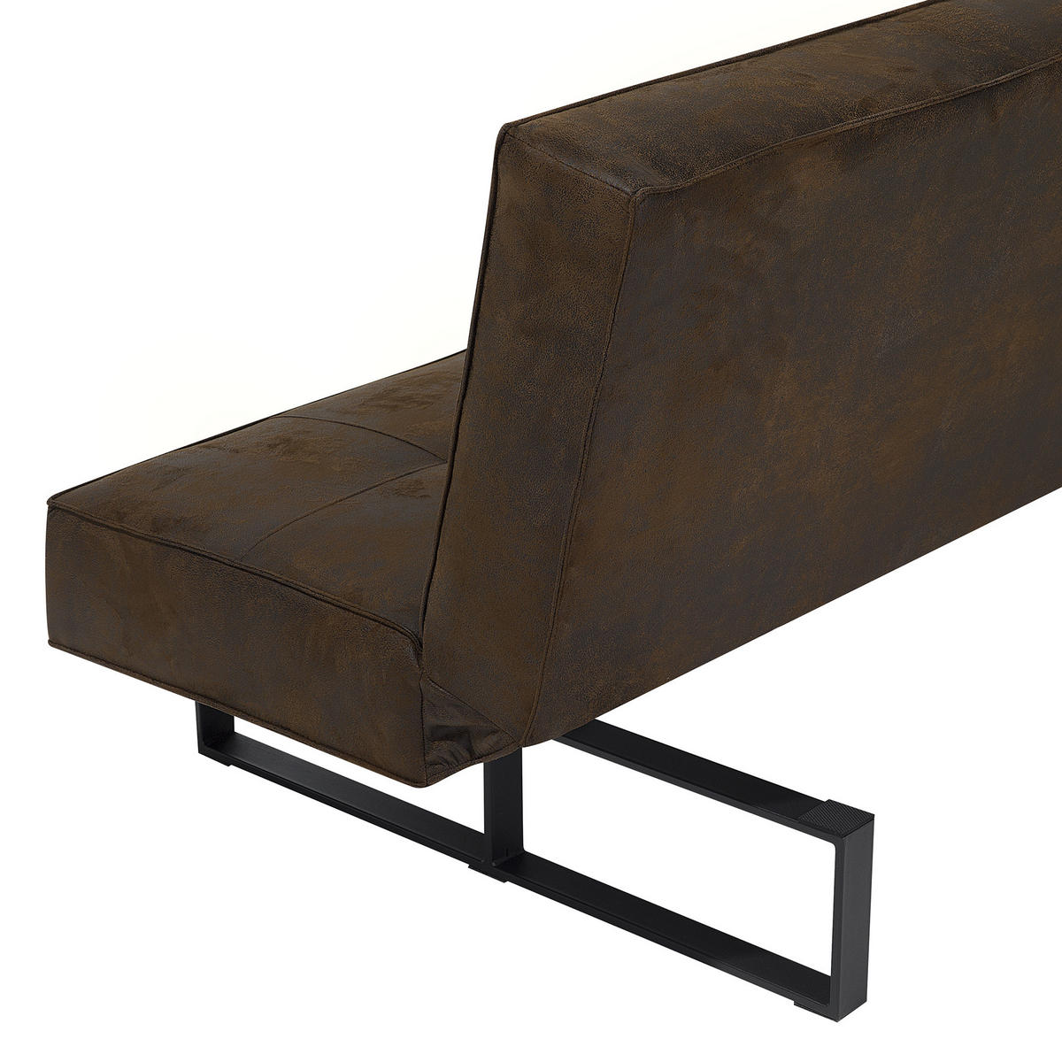 3-SITZER-SCHLAFSOFA Kunstleder Braun Derby - Dunkelbraun, Textil (189/85/88cm) - Beliani