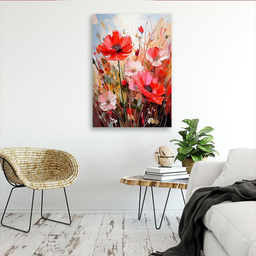 Thumbnail - Feeby Leinwandbild, Rosa, Textil, Baum/Pflanze/Natur, Rechteckig, 30x45 cm, Bilder und Zubehör, Wandbilder, Leinwandbild...