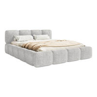 POLSTERBETT BALMONTE 140x200 cm, Hellgrau - Hellgrau, Textil (200/140cm) - Fedve